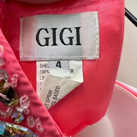 GIGI Pink Prom Dress Size 4 - Picture 4 of 8